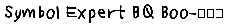 Symbol Expert BQ Boo字体转换